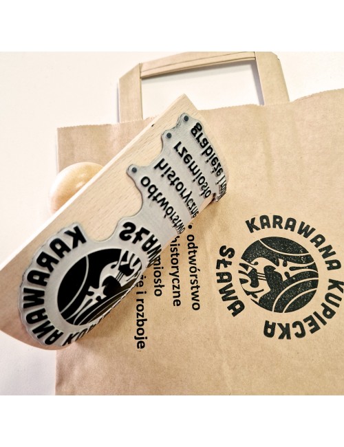 Duże stemple kołyskowe prostokątne do znakowania opakowań i kartonów