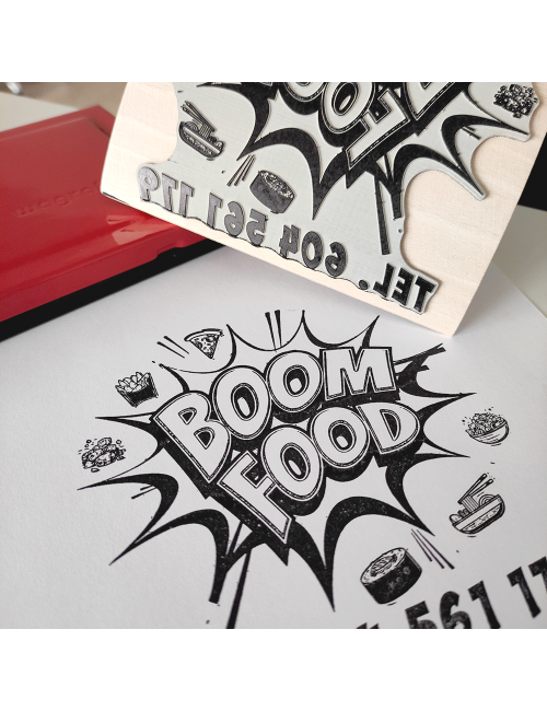 Bardzo duże stemple kołyskowe do kartonów i opakowań