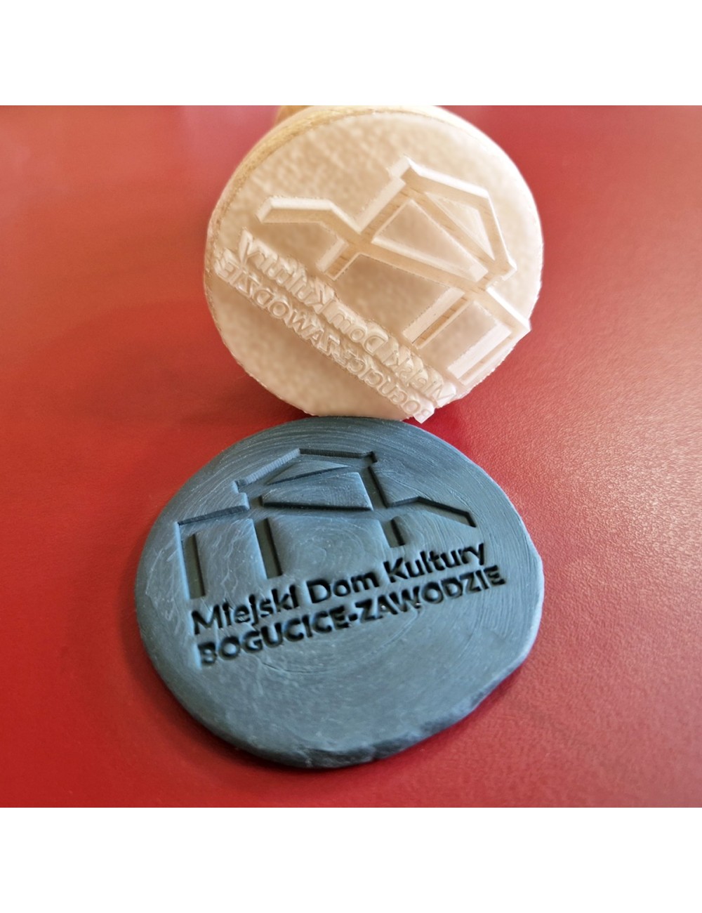 Stemple akrylowe do gliny - okrągłe stemple do ceramiki z logo i wzorami