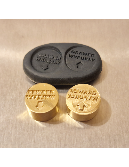 Spersonalizowany okrągły stempel mosiężny do laku z Twoim logo firmowym