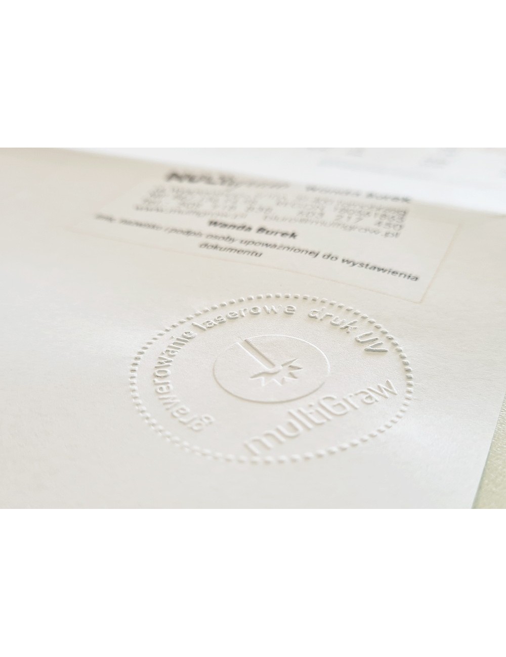 Suchy Stempel z akrylową matrycą do standardowego papieru