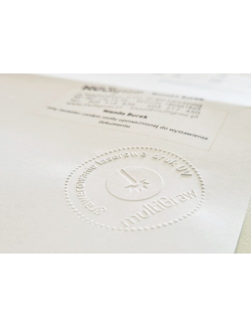 Suchy Stempel z akrylową matrycą do standardowego papieru