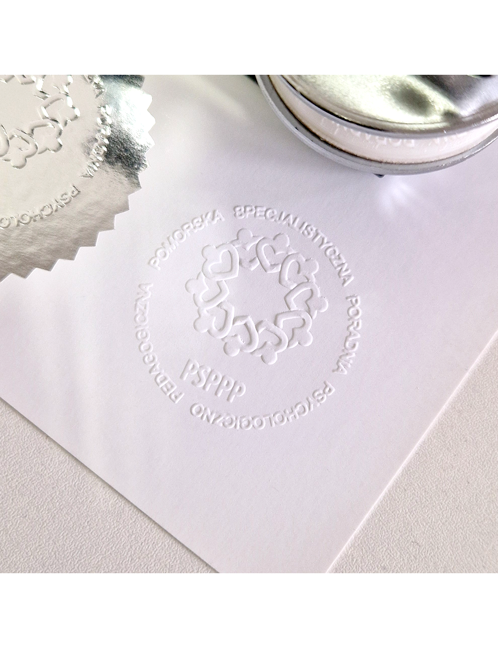 Suchy Stempel z akrylową matrycą do standardowego papieru