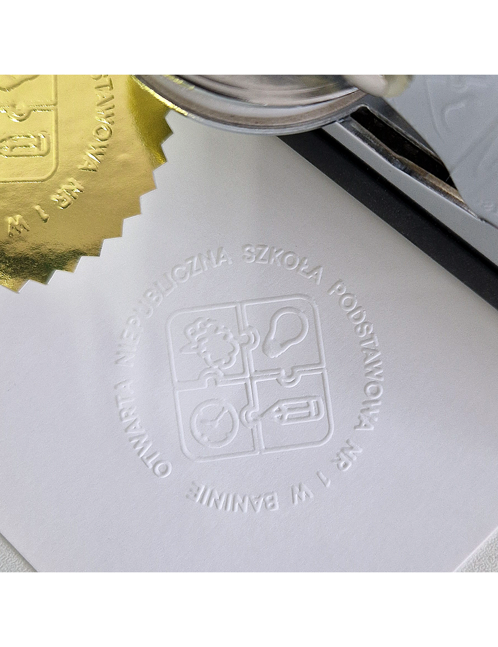 Suchy Stempel z akrylową matrycą do standardowego papieru