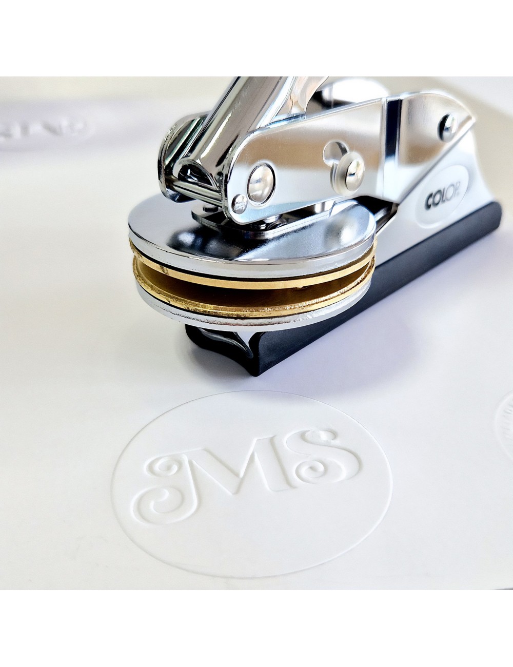 Suchy stempel Premium - matryca mosiężna do grubego papieru