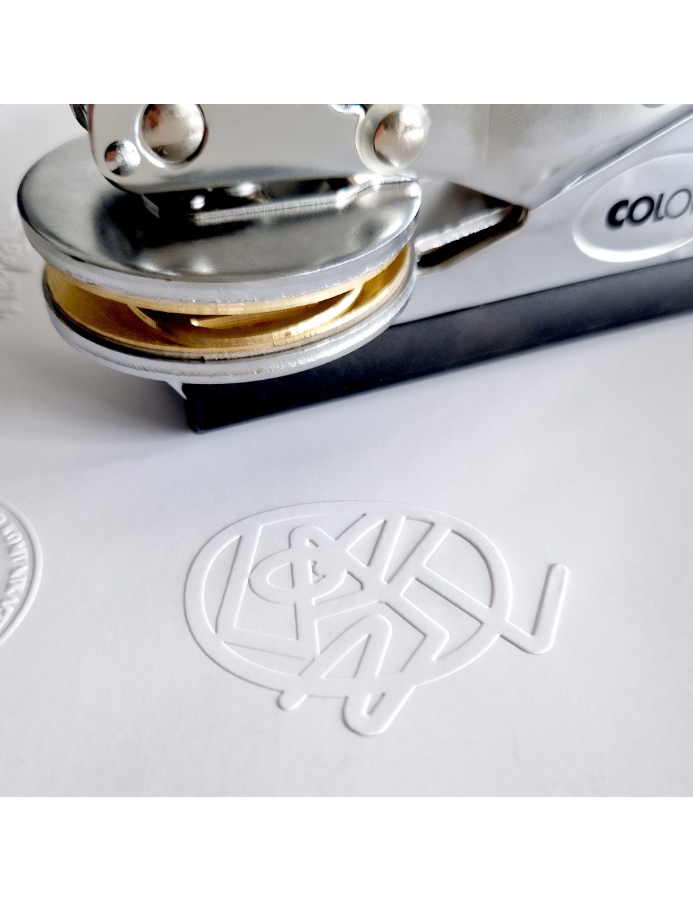 Suchy stempel Premium - matryca mosiężna do grubego papieru