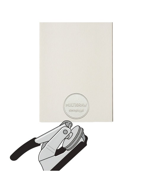 Suchy stempel Premium - matryca mosiężna do grubego papieru