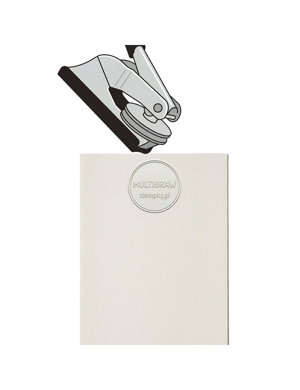 Suchy stempel Premium - matryca mosiężna do grubego papieru