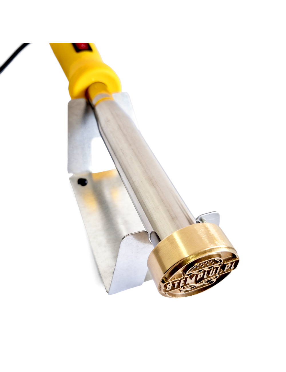 Okrągły stempel do wypalania na gorąco logo na burgerach, drewnie i skórze