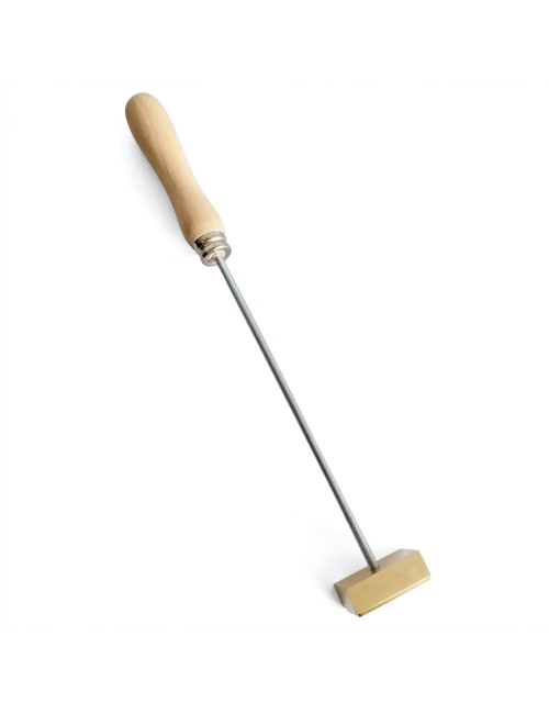 Prostokątny stempel do wypalania na gorąco logo na burgerach, drewnie i skórze