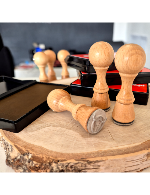 Mały stempel okrągły z własnym wzorem - 15, 20 lub 25 mm