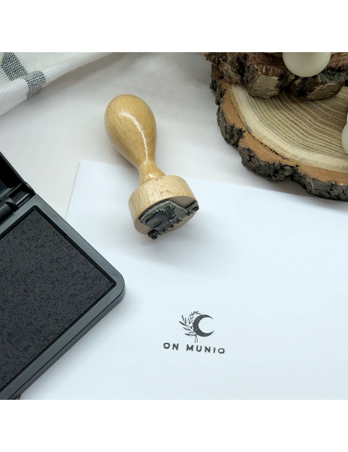 Stempel okrągły średniej wielkości z własnym wzorem - 30, 35 lub 40 mm