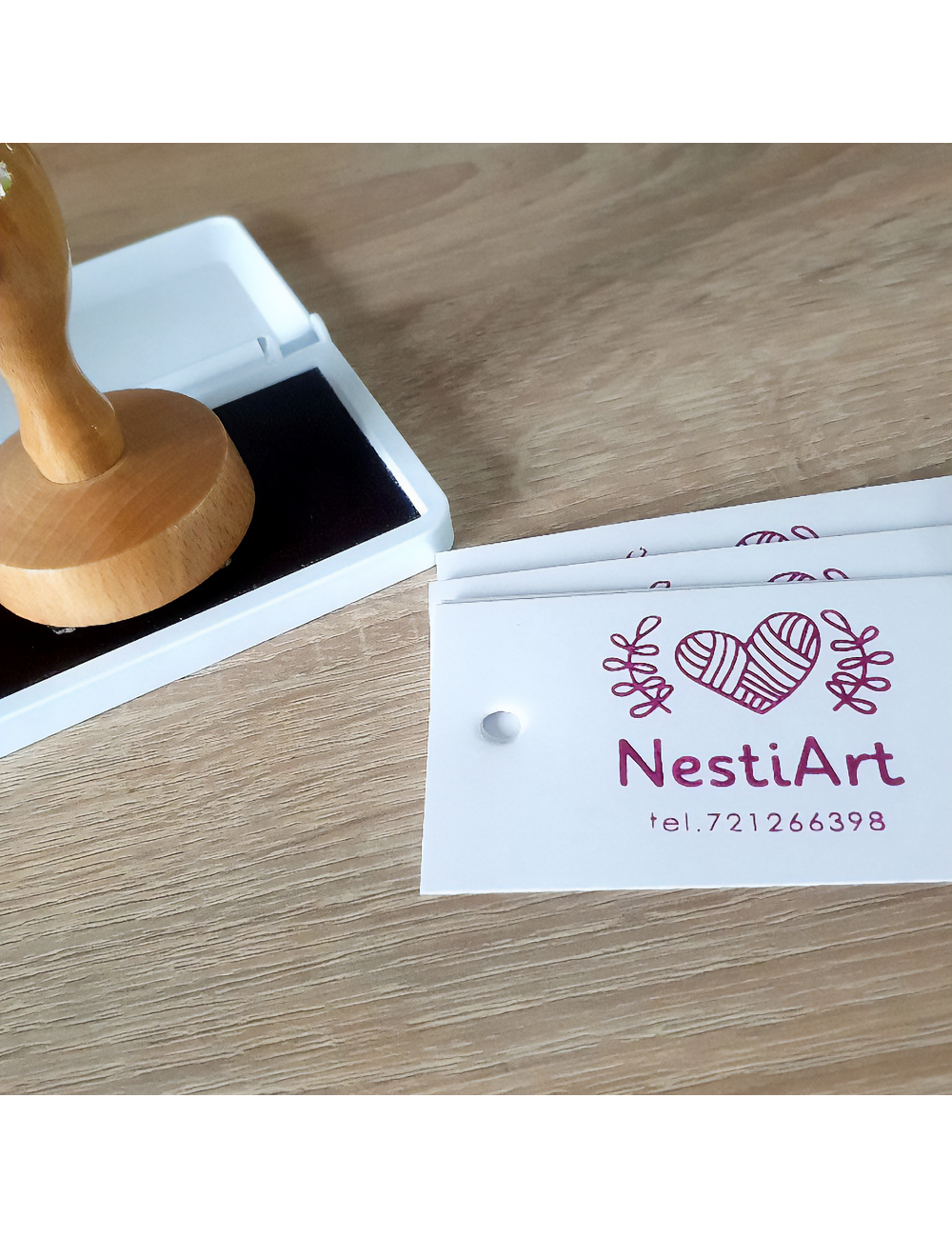 Stempel okrągły średniej wielkości z własnym wzorem - 30, 35 lub 40 mm