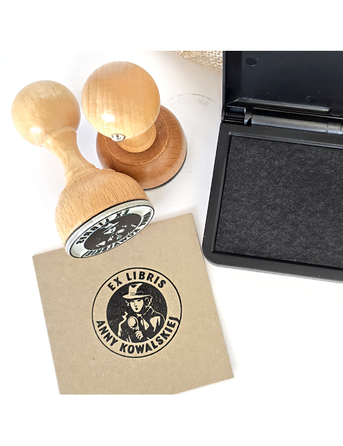 Stempel okrągły średniej wielkości z własnym wzorem - 30, 35 lub 40 mm