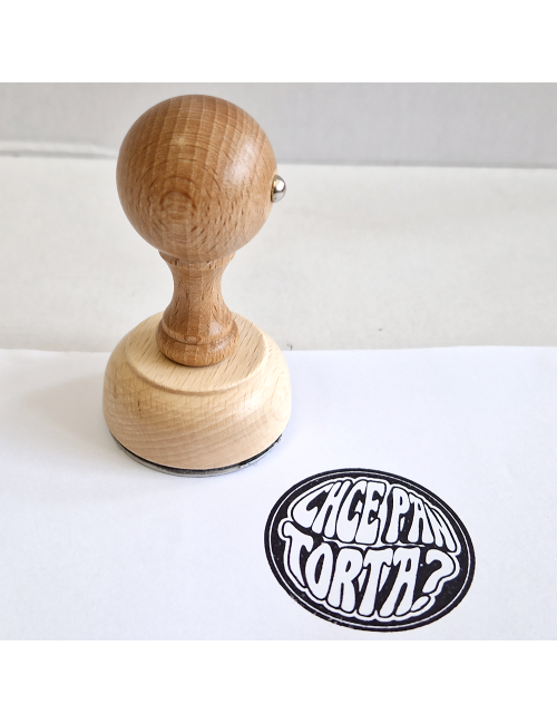 Stempel okrągły średniej wielkości z własnym wzorem - 30, 35 lub 40 mm