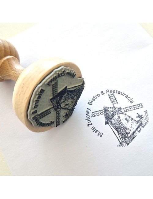 Duży stempel okrągły z własnym wzorem - 50, 60 i 70 mm