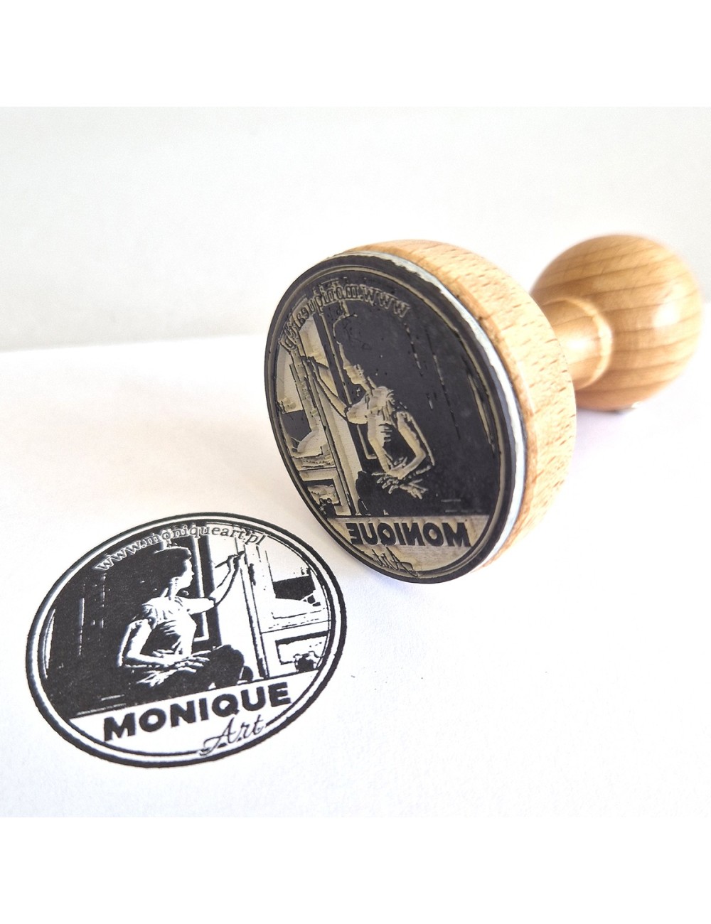 Duży stempel okrągły z własnym wzorem - 50, 60 i 70 mm