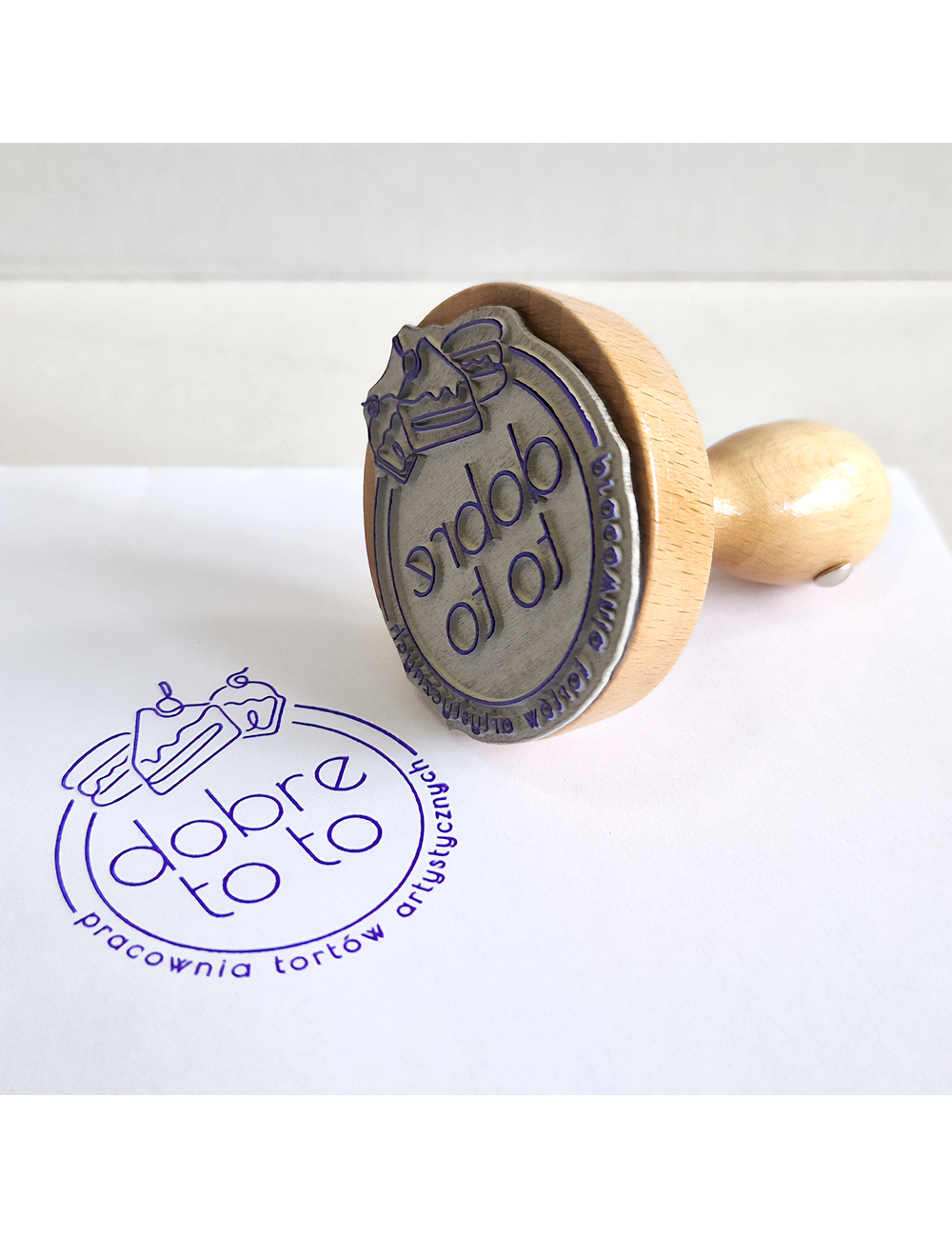 Duży stempel okrągły z własnym wzorem - 50, 60 i 70 mm