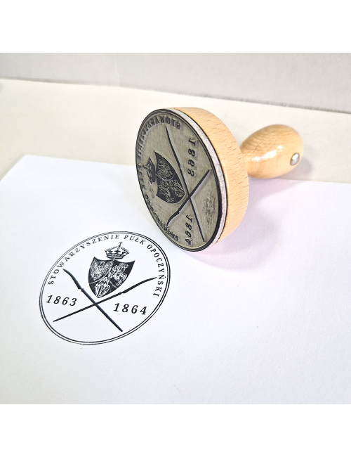 Duży stempel okrągły z własnym wzorem - 50, 60 i 70 mm