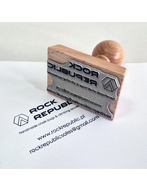 Duży stempel prostokątny 70 x 40 mm - 100 x 70 mm