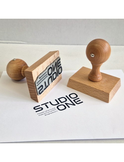 Duży stempel prostokątny 70 x 40 mm - 100 x 70 mm