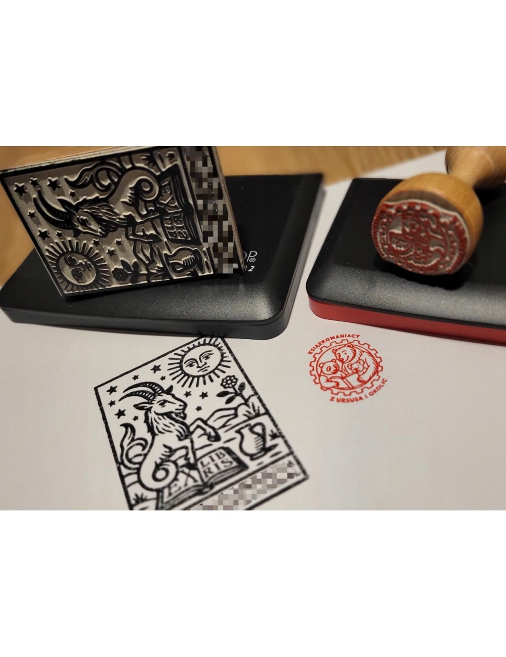 Duży stempel prostokątny 70 x 40 mm - 100 x 70 mm